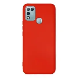 Newface İnfinix Hot 10 Play Kılıf Nano Içi Kadife  Silikon - Kırmızı