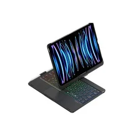 Newface Ipad Pro 11 (2024) F11 Ats Kılıf Magic Dönen Klavyeli Tablet Kılıf - Siyah