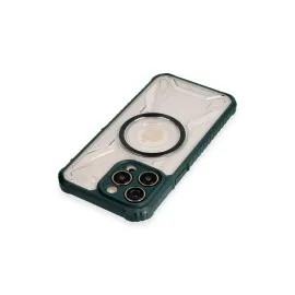 Newface Iphone 13 Pro Max Kılıf Prag Magneticsafe Kapak - Koyu Yeşil