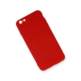 Newface Iphone 6 Plus Kılıf Nano Içi Kadife Silikon - Kırmızı