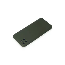 Newface Realme C11 Kılıf Nano Içi Kadife Silikon - Koyu Yeşil