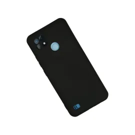Newface Realme C21 Kılıf Nano Içi Kadife Silikon - Siyah