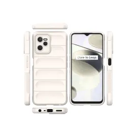 Newface Realme C35 Kılıf Optimum Silikon - Krem