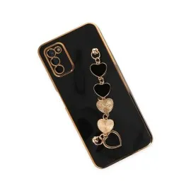 Newface Samsung Galaxy A03S Kılıf Esila Silikon - Siyah