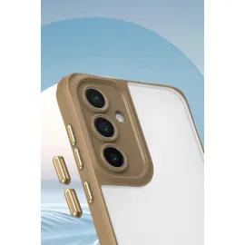 Newface Samsung Galaxy A14 4G Kılıf Penta Silikon Kılıf - Çöl Titanyum