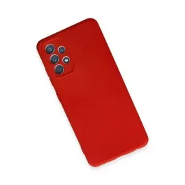 Newface Samsung Galaxy A32 Kılıf First Silikon - Kırmızı