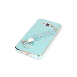 Newface Samsung Galaxy J7 Kılıf Esila Silikon - Su Yeşili