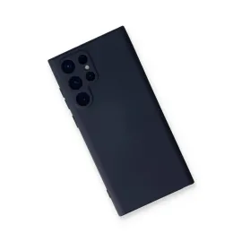 Newface Samsung Galaxy S23 Ultra Kılıf Nano Içi Kadife Silikon - Lacivert