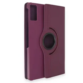 Newface Samsung Galaxy T550 Tab A 9.7 Kılıf 360 Tablet Deri Kılıf - Mürdüm