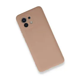 Newface Xiaomi Mi 11 Kılıf Nano Içi Kadife Silikon - Pudra