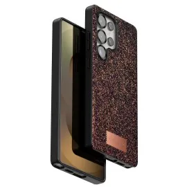 Onegif Samsung Galaxy S25 Ultra Bright Simli Kapak - Derin Mor