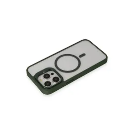 Joko Iphone 15 Pro Max Kılıf Roblox Lens Magsafe Standlı Kapak - Koyu Yeşil