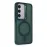 Joko Samsung Galaxy S24 Flet Lens Magsafe Kapak - Koyu Yeşil