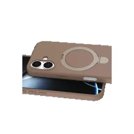 Newface Apple Iphone 16 Plus Regal Magsafe Standlı Kapak - Çöl Titanyum