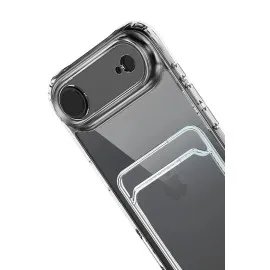 Newface Apple Iphone 17 Air Kart Şeffaf Silikon - Şeffaf