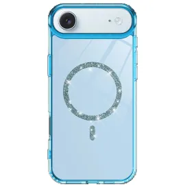 Newface Apple Iphone 17 Air Live Diamond Magsafe Kapak - Mavi