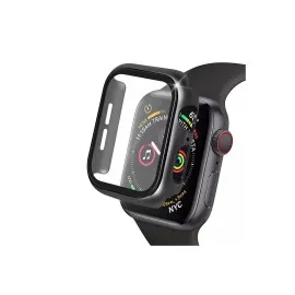 Newface Apple Watch 38Mm Camlı Kasa Ekran Koruyucu - Siyah