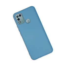 Newface İnfinix Hot 10 Play Kılıf Nano Içi Kadife Silikon - Mavi