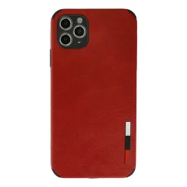 Newface Iphone 11 Pro Max Kılıf Loop Deri Silikon - Kırmızı