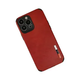 Newface Iphone 13 Pro Kılıf Loop Deri Silikon - Kırmızı
