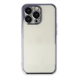 Newface Iphone 13 Pro Max Kılıf Razer Lensli Silikon - Mor