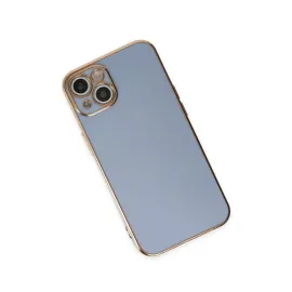 Newface Iphone 15 Kılıf Volet Silikon - Mavi