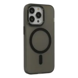 Newface Iphone 15 Pro Kılıf Lodos Magneticsafe Mat Kapak - Siyah