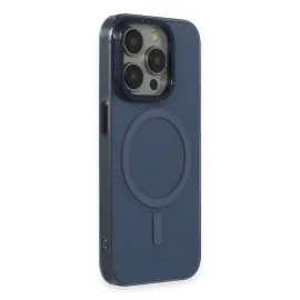 Newface Iphone 15 Pro Max Kılıf Anka Pc Magneticsafe Sert Metal Kapak - Lacivert