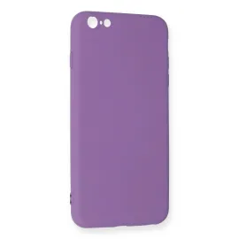 Newface Iphone 6 Plus Kılıf Nano Içi Kadife Silikon - Mor
