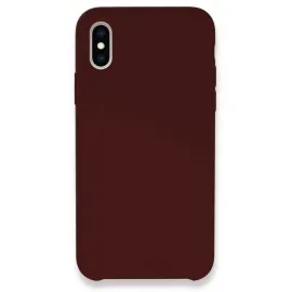 Newface Iphone Xs Max Kılıf Lansman Legant Silikon - Bordo