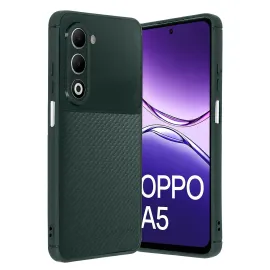 Newface Oppo A5 4G Auto Focus Karbon Kapak - Koyu Yeşil