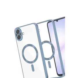 Newface Samsung Galaxy A07 Kross Magneticsafe Kapak - Sierra Blue