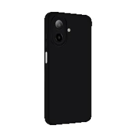 Newface Samsung Galaxy A07 Nano Içi Kadife Silikon - Siyah