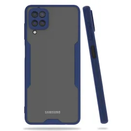 Newface Samsung Galaxy A22 Kılıf Platin Silikon - Lacivert