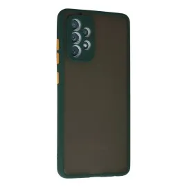 Newface Samsung Galaxy A72 Kılıf Montreal Silikon Kapak - Koyu Yeşil
