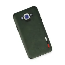 Newface Samsung Galaxy J7 Kılıf Loop Deri Silikon - Yeşil