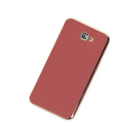 Newface Samsung Galaxy J7 Prime Kılıf Volet Silikon - Kırmızı