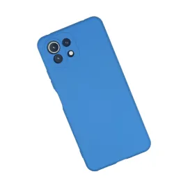 Newface Xiaomi Mi 11 Lite Kılıf Nano Içi Kadife Silikon - Mavi