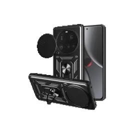 Newface Xiaomi Mi 15 Ultra Kılıf Pars Lens Yüzüklü Silikon - Siyah