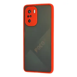 Newface Xiaomi Poco F3 Kılıf Montreal Silikon Kapak - Kırmızı
