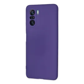 Newface Xiaomi Poco F3 Kılıf Nano Içi Kadife Silikon - Mor