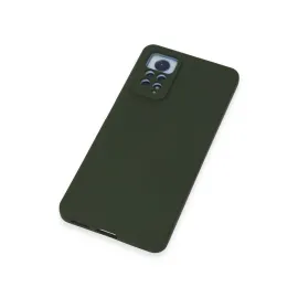 Newface Xiaomi Redmi Note 12 Pro 4G Kılıf Nano Içi Kadife Silikon - Koyu Yeşil