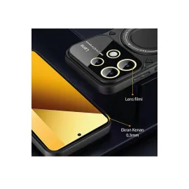 Newface Xiaomi Redmi Note 13 4G Kılıf Joy Lens Standlı Kapak - Mor