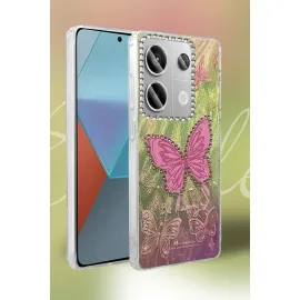 Newface Xiaomi Redmi Note 13 Pro 4G Kılıf Blade Aynalı Desenli Kapak - Desen 8