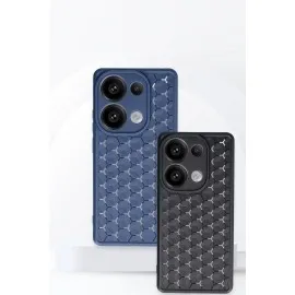 Newface Xiaomi Redmi Note 13 Pro 4G Kılıf Petek Silikon Kapak - Lila