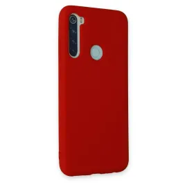 Newface Xiaomi Redmi Note 8 Kılıf Nano içi Kadife Silikon - Kırmızı