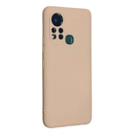 Newface İnfinix Hot 11S Kılıf Nano Içi Kadife Silikon - Pudra