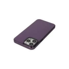 Newface Iphone 13 Pro Max Kılıf Anka Pc Sert Metal Kapak - Mor
