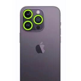 Newface Iphone 13 Pro Max Neon Fosforlu Kamera Lens - Yeşil