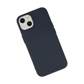 Newface Iphone 14 Kılıf Nano Içi Kadife Silikon - Lacivert